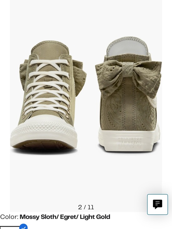 Converse Shoes - Converse Women's Mossy Sloth High-Top Sneakers with Bow Accent